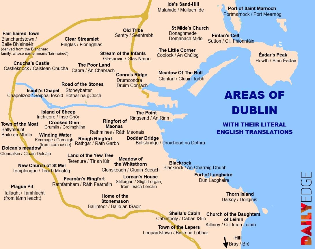 mapa Dublin auzo