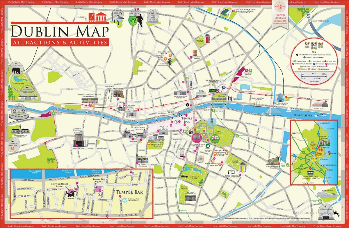 turismo mapa Dublin