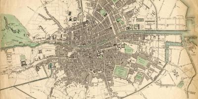 Mapa Dublin-en 1916