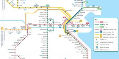 Mapa Dublin tren geltokiak