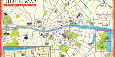 Mapa Dublin turismo erakargarritasun